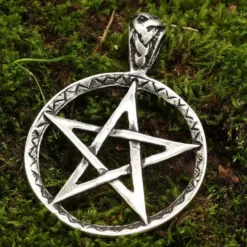 Pentagramm Schmuck Anhänger aus 925 Silber