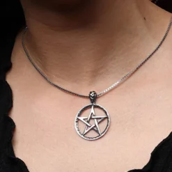 Pentagramm Schmuck Anhänger aus 925 Silber