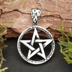 Pentagramm Schmuck Anhänger 925 Silber