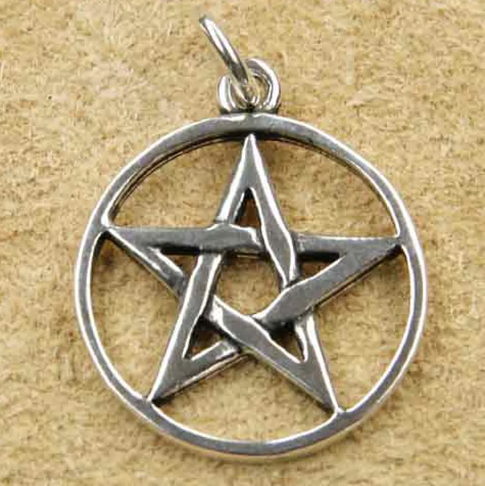 Pentagramm Schmuck Anhänger Silberschmuck Drudenfuß 925 Silber