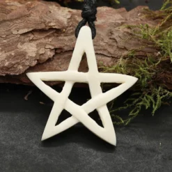 Pentagramm Schmuck aus Knochen Schmuck Kette