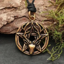Pentagramm Schmuck Bronze Anhänger
