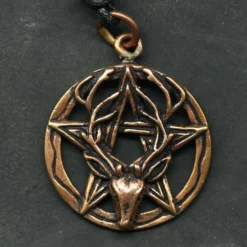 Pentagramm Schmuck Bronze Anhänger
