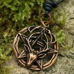 Pentagramm Schmuck Bronze Anhänger