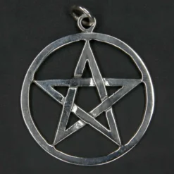 Pentagramm Schmuck Hexenstern 925 Silber Anhänger