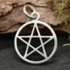 Pentagramm Schmuck Kettenanhänger 925 Silber Drudenfuß Schmuck Anhänger