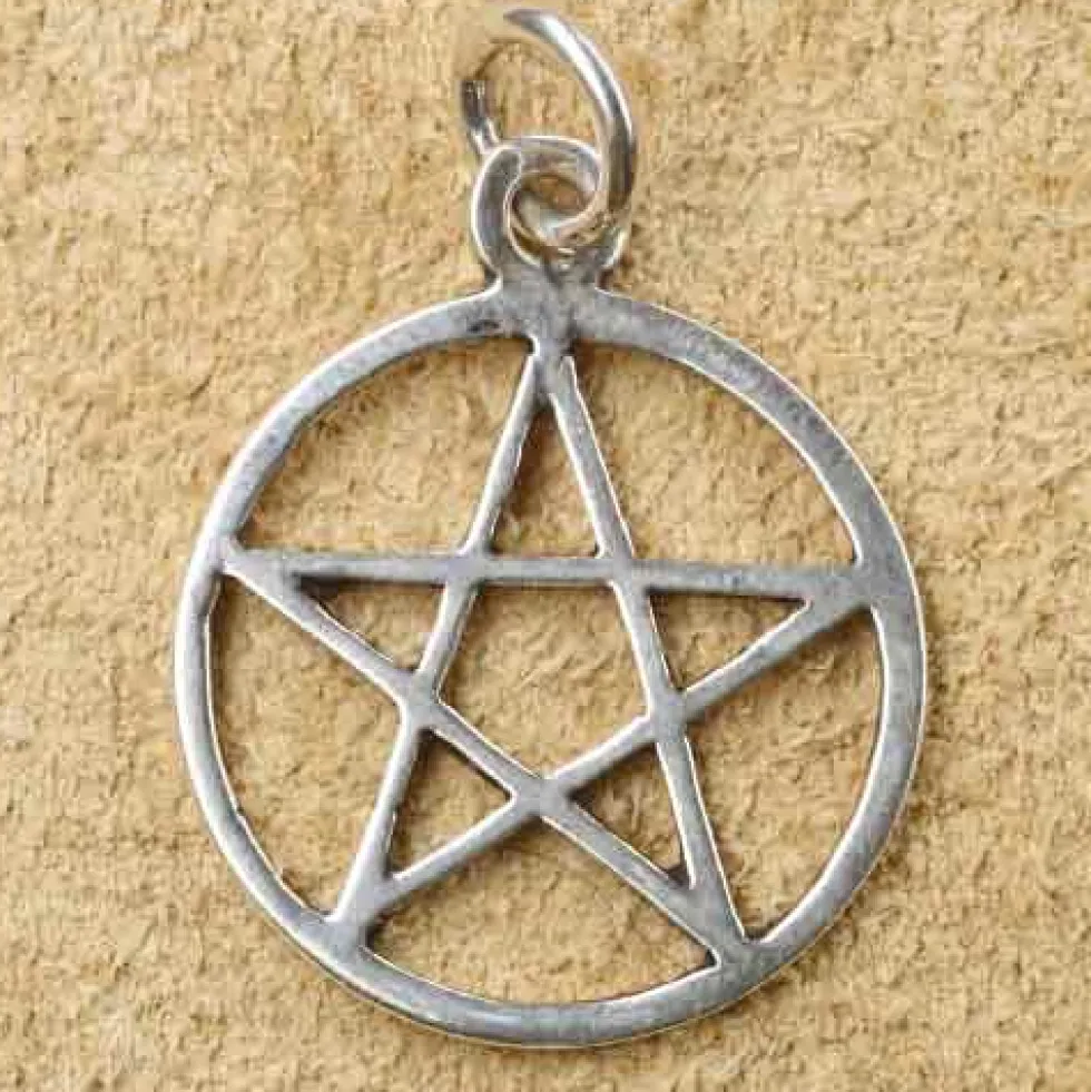 Pentagramm Schmuck Kettenanhänger 925 Silber Drudenfuß Schmuck Anhänger