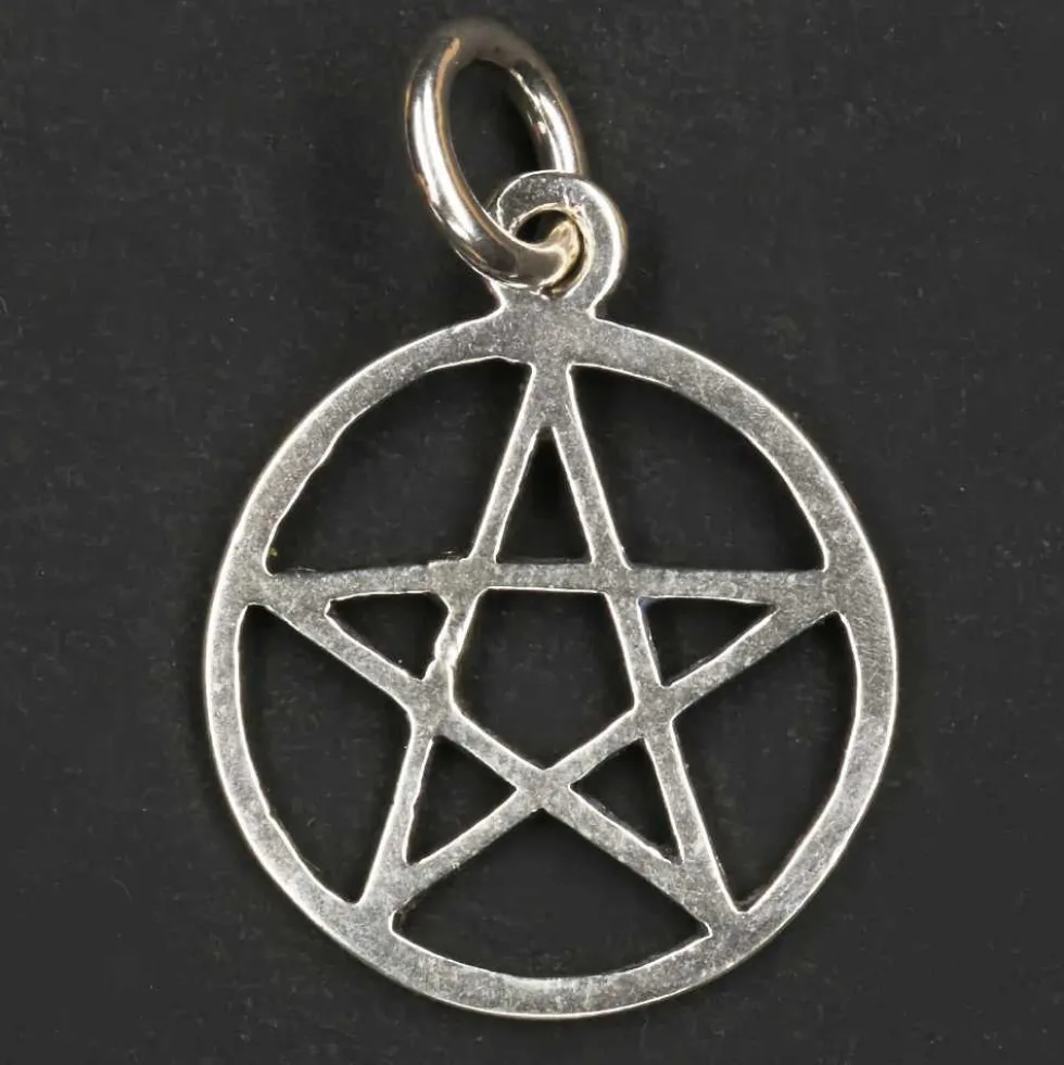 Pentagramm Schmuck Kettenanhänger 925 Silber Drudenfuß Schmuck Anhänger