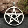 Pentagramm Schmuck Silber Ketten Anhänger 925 Silber