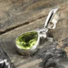 Peridot Steinschmuck Anhänger 925 Silber