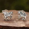 Pferd Ohrstecker 925 Silber Ohrschmuck