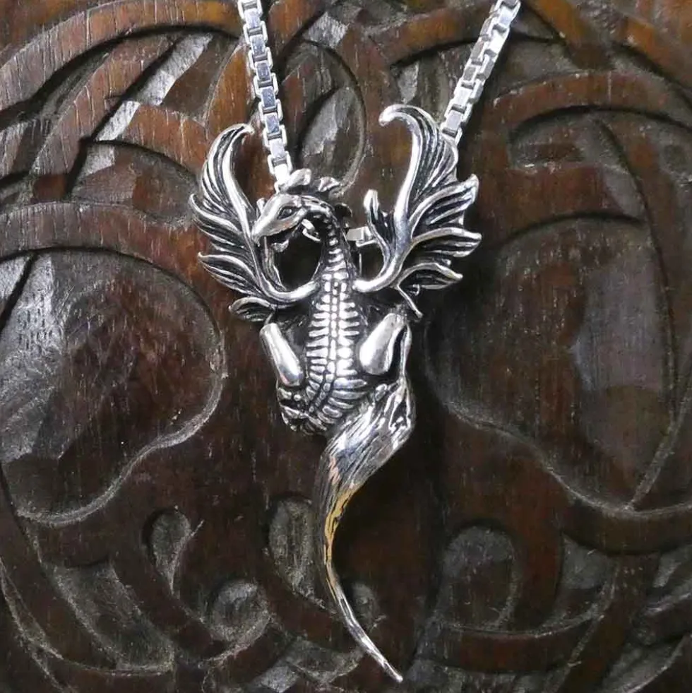 Phönix Schmuck Anhänger Sterlingsilber Phoenix 925 Silber