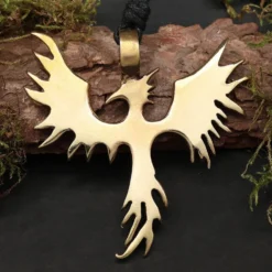 Phoenix Anhänger Schmuck Bronze Drachenschmuck
