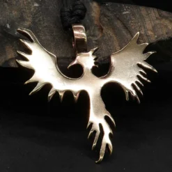 Phoenix Anhänger Schmuck Bronze Drachenschmuck