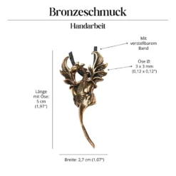 Phoenix Schmuck Bronze Anhänger