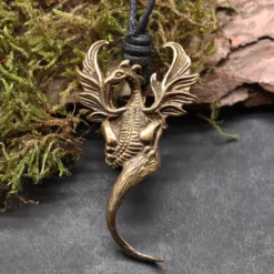 Phoenix Schmuck Bronze Anhänger
