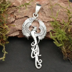 Phoenix Silber Anhänger Schmuck Kettenanhänger 925 Silber Drache