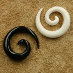 Piercing Ohr Spirale Dehnung Ohrpiercing 2 - 14mm Horn / Knochen