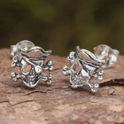 Pirat Ohrstecker Sterlingsilber Ohrschmuck