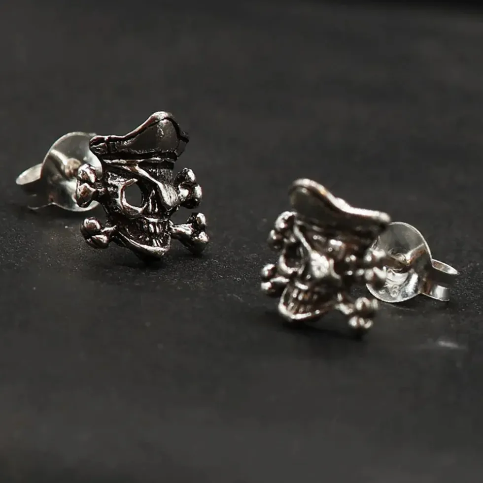 Pirat Ohrstecker Sterlingsilber Ohrschmuck