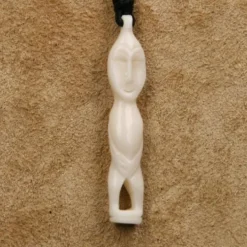 Primitiv Schmuck Anhänger aus Knochen Kette