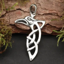 Rabe keltischer Knoten Schmuck 925 Silberschmuck Anhänger