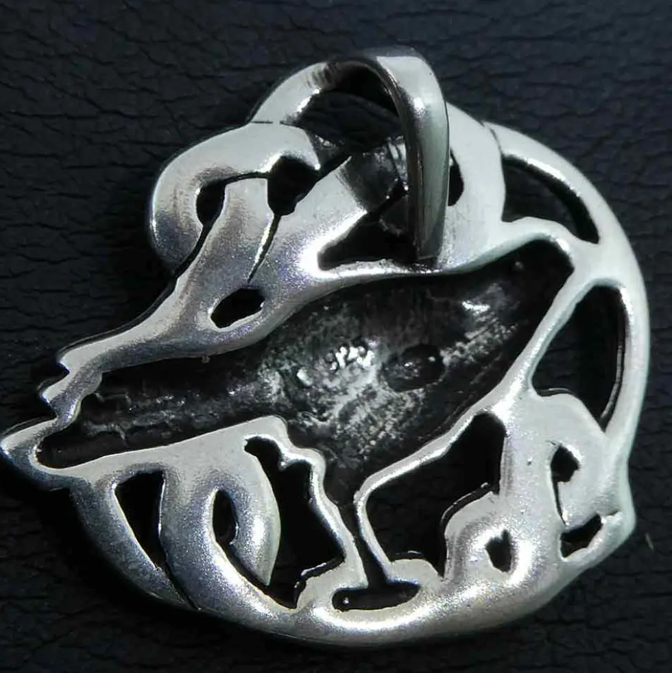 Rabe keltischer Schmuck Anhänger aus Silber 925