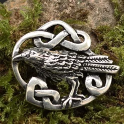 Rabe keltischer Schmuck Anhänger aus Silber 925