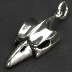 Rabenschädel Silberschmuck Anhänger Gothic 925 Silber