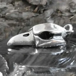 Rabenschädel Silberschmuck Anhänger Gothic 925 Silber