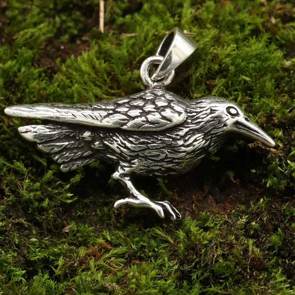 Rabe Schmuck Anhänger aus Silber 925