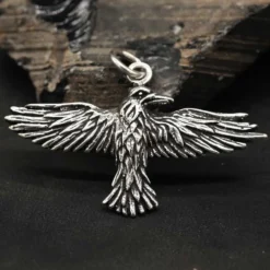 Rabe Silber Schmuck Anhänger 925 Silber