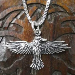 Rabe Silber Schmuck Anhänger 925 Silber