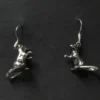 Ratte Ohrringe Schmuck Ohrhänger 925 Silber Paar