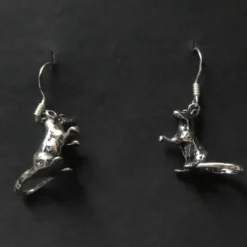 Ratte Ohrringe Schmuck Ohrhänger 925 Silber Paar