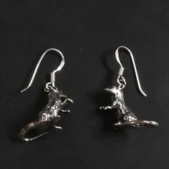Ratte Ohrringe Schmuck Ohrhänger 925 Silber Paar