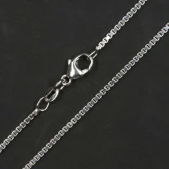 Rhodinierte Silberkette Venezianerkette 1,5mm 925 Silber diverse Längen