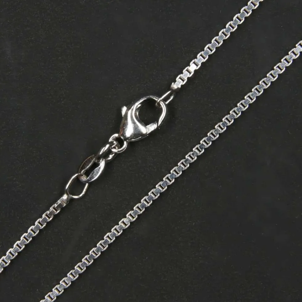 Rhodinierte Silberkette Venezianerkette 1,5mm 925 Silber diverse Längen