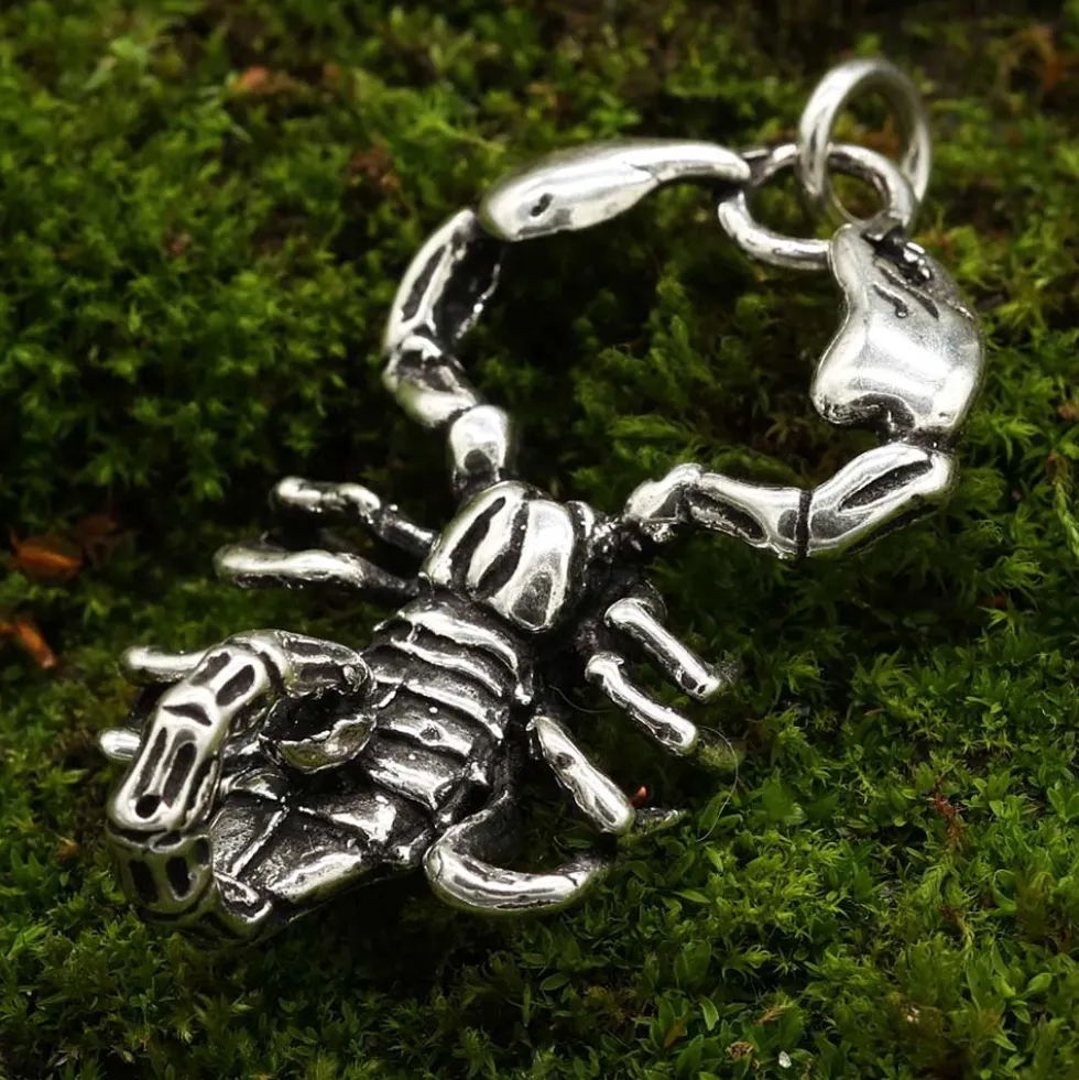 Riesiger Skorpion 925 Silber Schmuck Anhänger Scorpion
