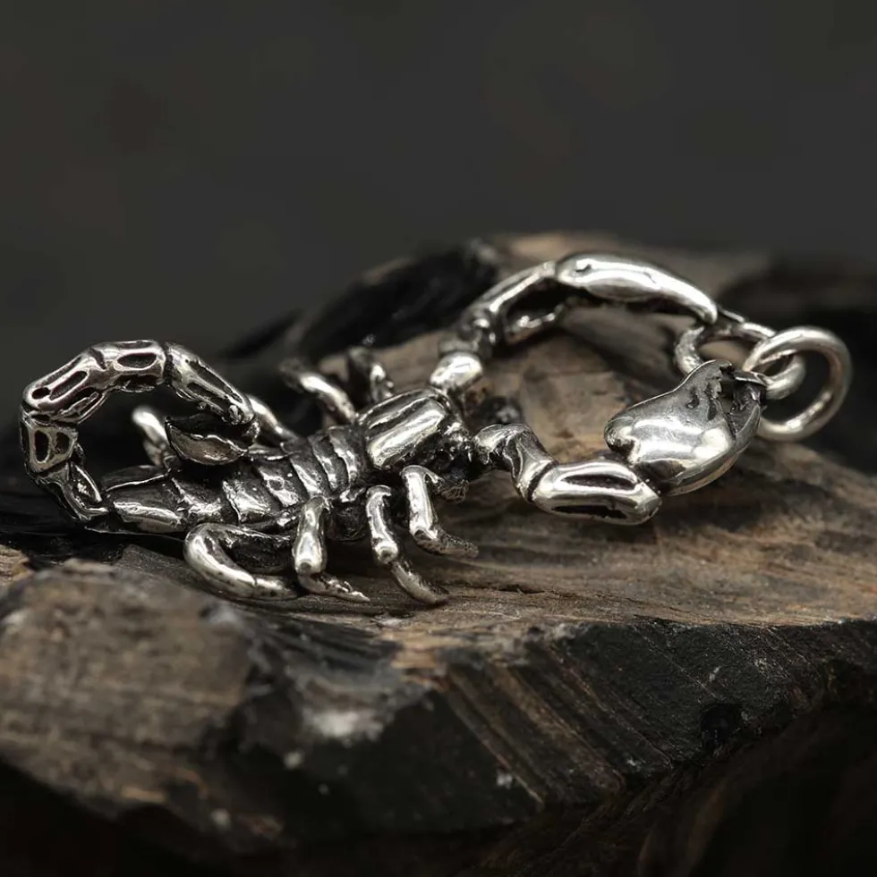 Riesiger Skorpion 925 Silber Schmuck Anhänger Scorpion