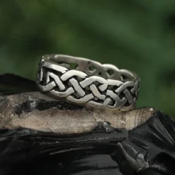 Ring keltischer Silberring Schmuck Silberner Bandring 925 Silber