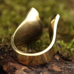 Ring Tribal Designer Schmuck größenverstellbar Messing Damen Schmuck