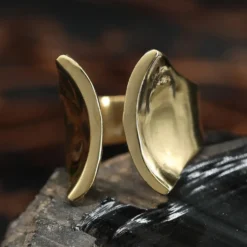Ring Tribal Designer Schmuck größenverstellbar Messing Damen Schmuck