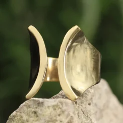 Ring Tribal Designer Schmuck größenverstellbar Messing Damen Schmuck