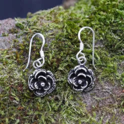 Rosen Ohrhänger Silberschmuck Ohrschmuck (Paar) 925 Silber