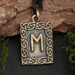 Rune Bronze Schmuck ehwo Anhänger älteres Futhark