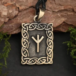 Rune Bronze Schmuck elhaz Anhänger älteres Futhark