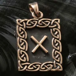 Rune Bronze Schmuck gebo Anhänger älteres Futhark