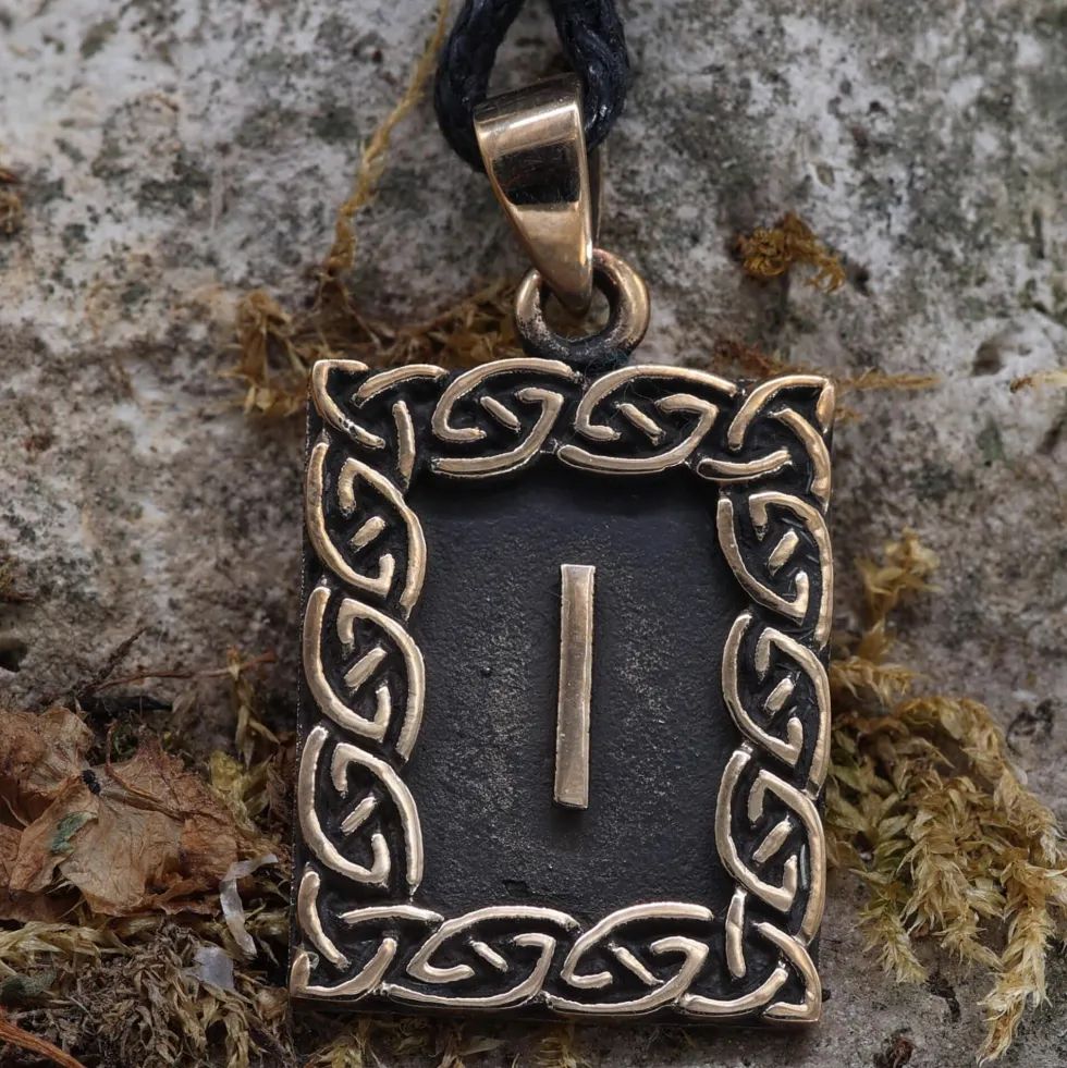 Rune Bronze Schmuck isa Anhänger älteres Futhark