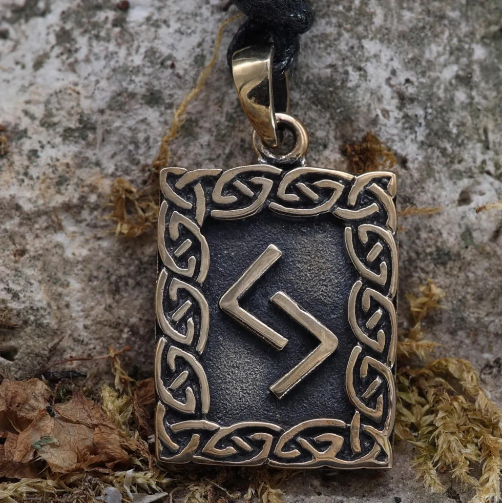 Rune Bronze Schmuck jera Anhänger älteres Futhark